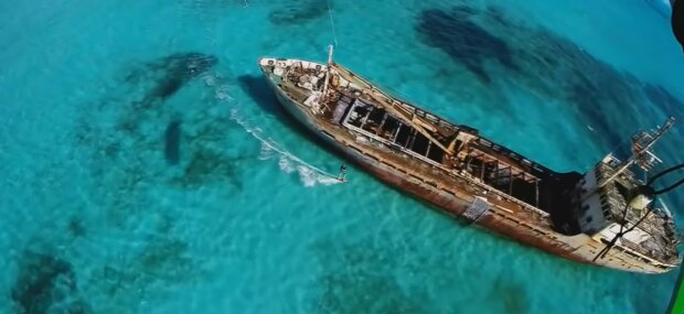 Ein Schiff, das seit Jahren verschwunden ist. Quelle: Youtube Screenshot