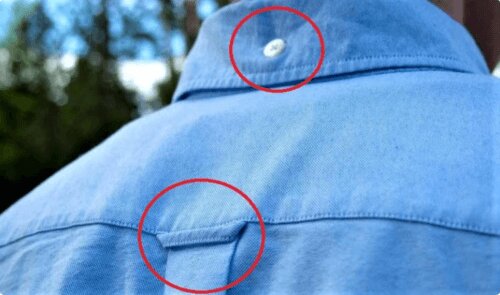 Es wurde bekannt, warum sich auf der Rückseite einiger Hemden eine Schlaufe und ein Knopf am Kragen befinden