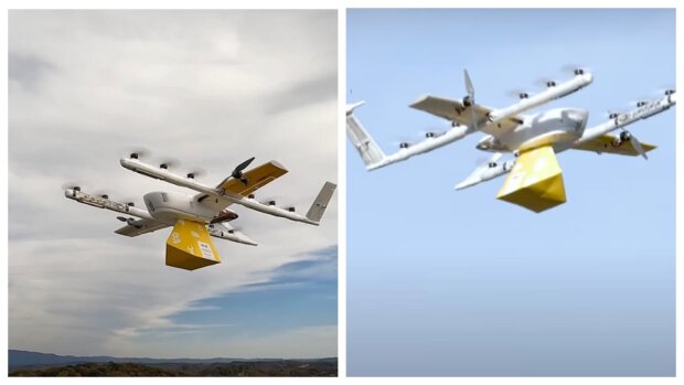 Alphabet Wing-Drohnen bereit für die Massenlieferung von Waren. Quelle: Screenshot YouTube