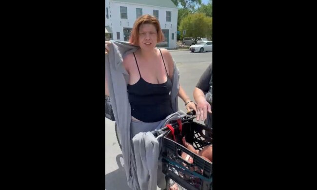 Sarah Miller, entschied sich für den ungewöhnlichen Transportweg. Quelle: Youtube