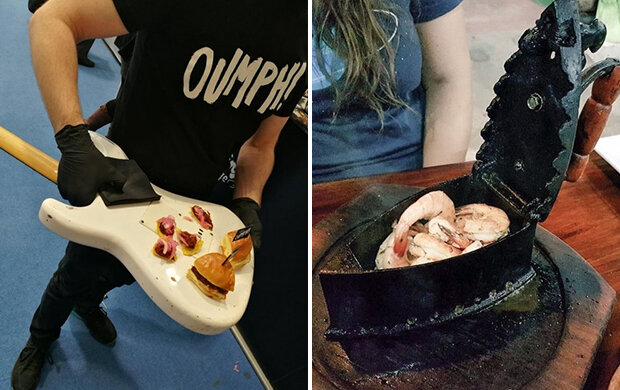 Kunst und Show: originelles Servieren der Gerichte in Restaurants