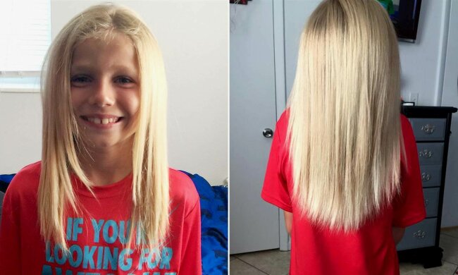 Echte Freundschaft: Der Junge ließ sich die Haare wachsen und machte sich lächerlich, um seinem Freund zu helfen