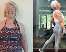 Mit 73 Jahren treibt die Frau aktiv Sport und hat viel Gewicht verloren.  Quelle: www. vinegred.сom
