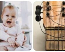 Baby und Gitarre. Quelle: apost.com