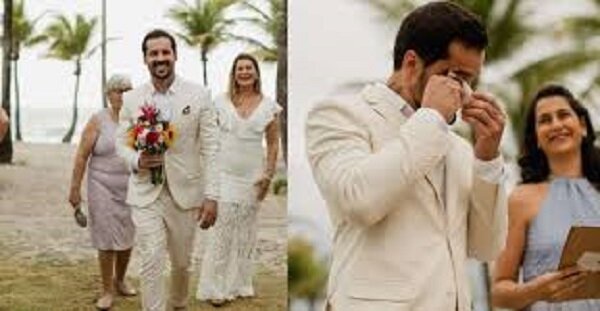 Seltsame Hochzeit: Ein Mann wurde eine Braut für sich selbst