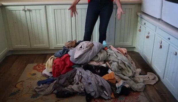 Die Mutter von 16 Kindern zeigte, wie viel Wäsche die Familie an nur einem Tag ansammelt