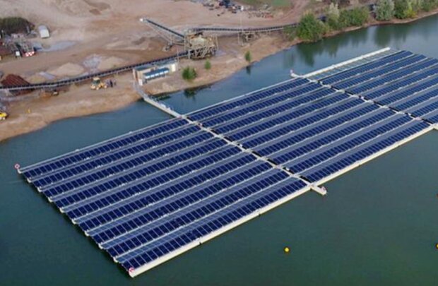 In Deutschland können Solarkraftwerke an künstlichen Seen mit der Atomkraftindustrie konkurrieren