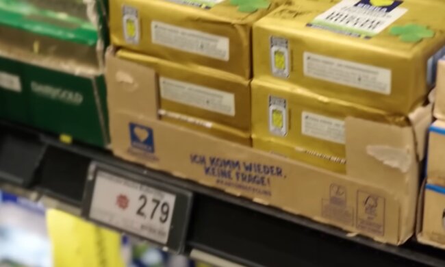 Butter wieder kostspieliger. Quelle: Youtube Screenshot