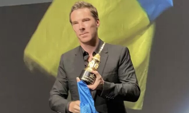 Der britische Schauspieler Benedict Cumberbatch unterstützt die Ukraine. Quelle: Getty Images