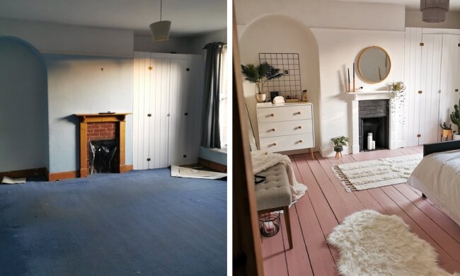 Die junge Frau machte Reparaturen in fünf Tagen und verwandelte ein gewöhnliches Zimmer in einen Traumraum