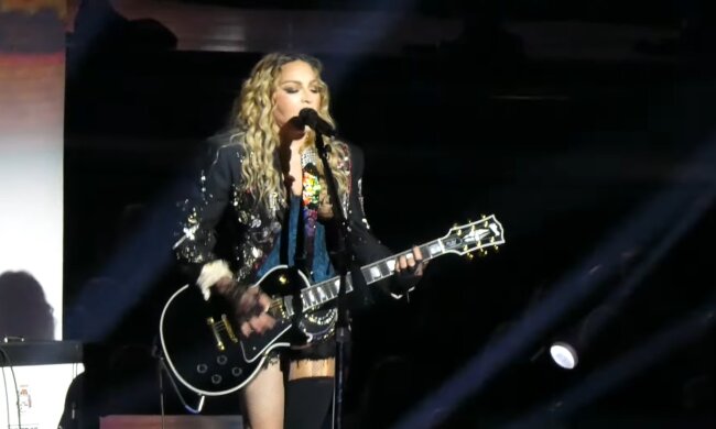 Madonnas verspäteter Auftritt. Quelle: Youtube Screenshot