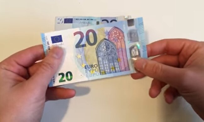 20 Euro Schein. Quelle: Youtube Screenshot