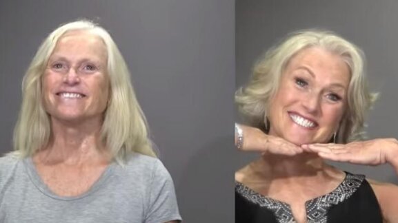 Der Stylist zeigte, wie der perfekte Haarschnitt für Frauen über 60 aussieht