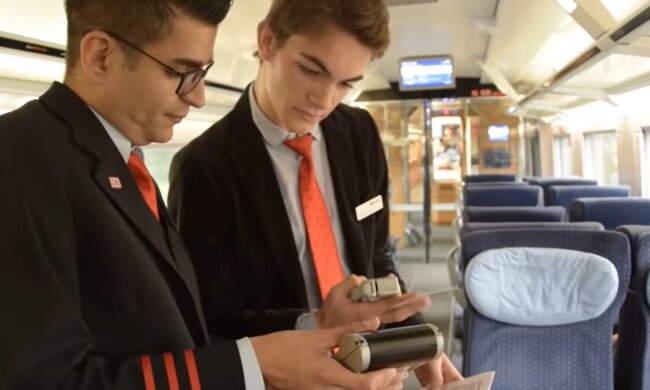 DB-Mitarbeiter. Quelle: YouTube Screenshot