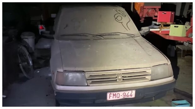 Preiswerter Peugeot 309.  Quelle: Screenshot YouTube