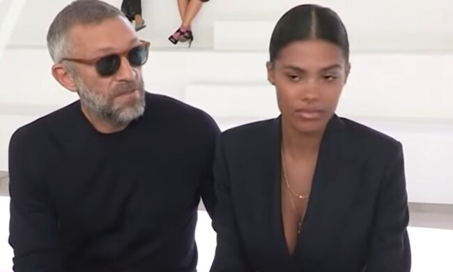 Vincent Cassel and Tina Kunaka. Quelle: YouTube Screenshot