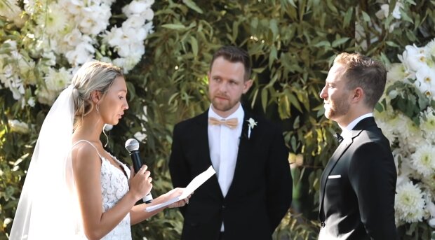 Rührende Hochzeit. Quelle: YouTube Screenshot