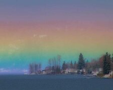 Erstaunliche Aufnahme: Der Fotograf hatte das Glück, ein seltenes Phänomen aufzunehmen – den “horizontalen Regenbogen”