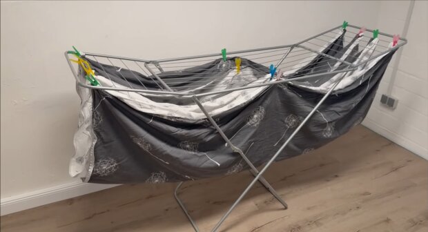 Bettwäsche richtig aufhängen? Quelle:Youtube Screenshot