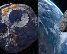 Asteroiden. Quelle: dailymail.co.uk