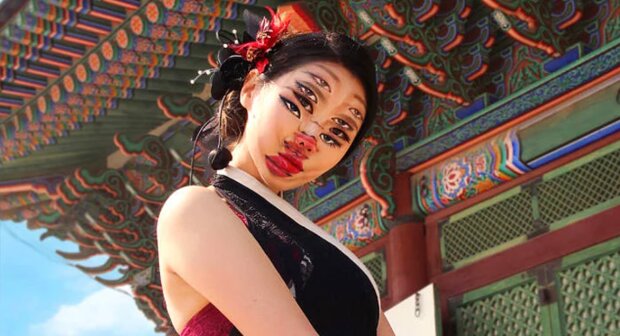 "Schönheit in Korea": Eine Frau erzeugt mit ihrem Gesicht ungewöhnliche Illusionen