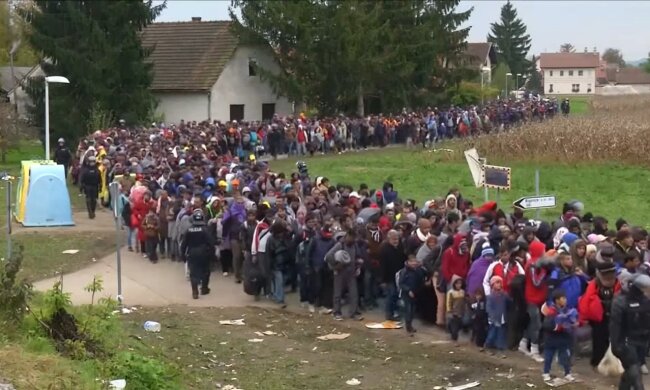 Flüchtlinge in Deutschland. Quelle: Youtube Screenshot