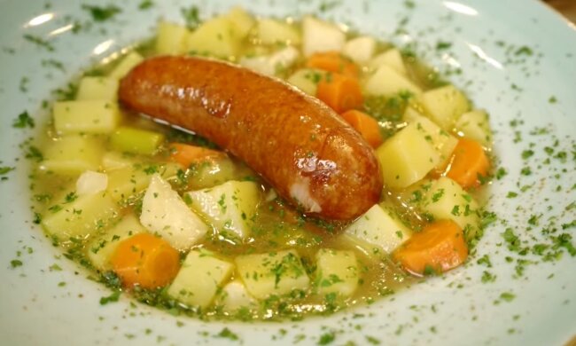 Holsteiner Kartoffelsuppe. Quelle: Youtube Screenshot