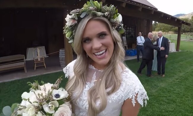 Besitzerin einer luxuriösen Hochzeit. Quelle: Screenshot YouTube