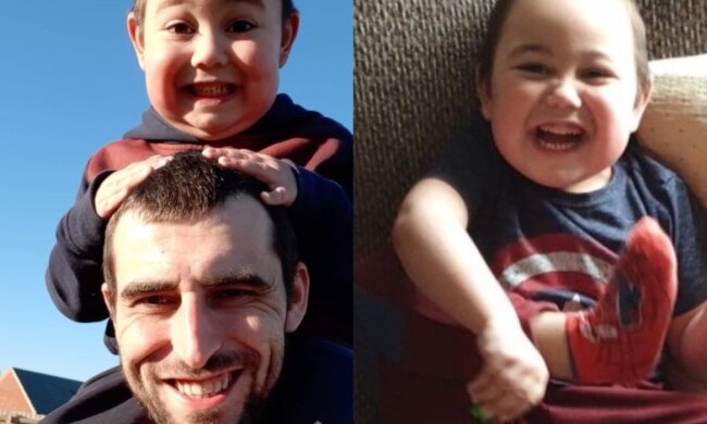 Oliver Keighley spielt gerne mit seinem Vater. Quelle: www. 24tv.сom