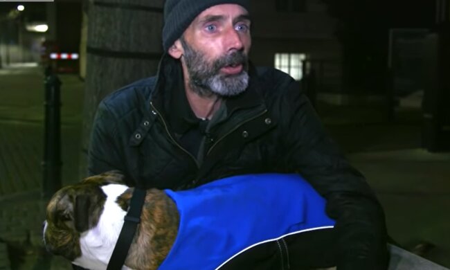 Der Obdachlose. Quelle: Youtube Screenshot