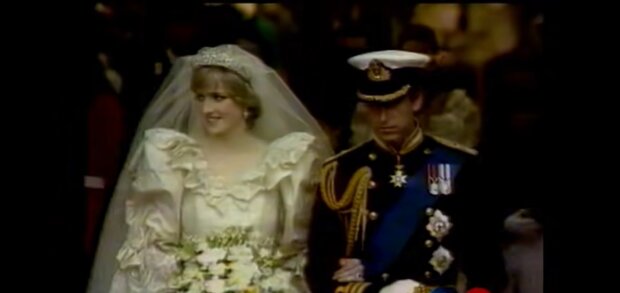 Diana und Charles, Hochzeit. Quelle: Youtube Screenshot