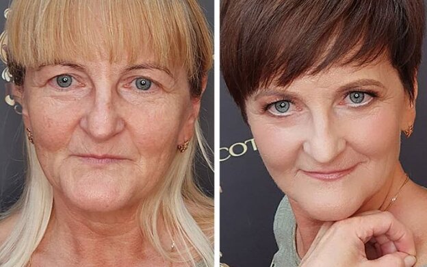 Frauen entschieden sich für einen Imagewechsel und wurden gründlich transformiert