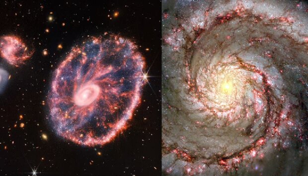 Spiralgalaxien. Quelle: dailymail.co.uk