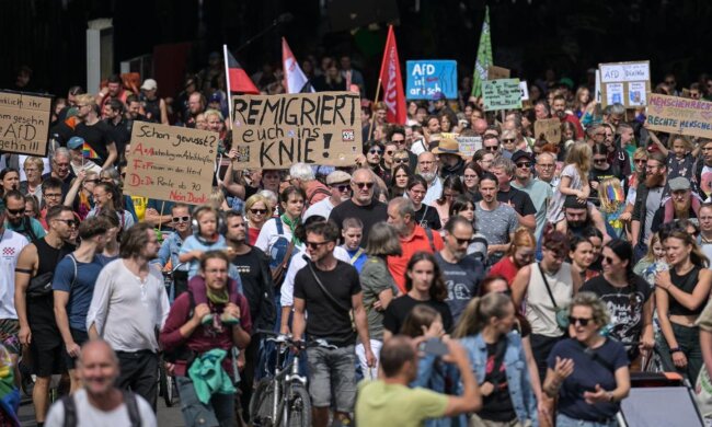 Erfurt erlebt politisch bewegtes Wochenende. Quelle: Youtube Screenshot