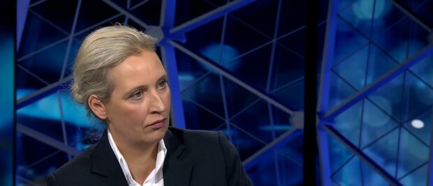 Weidel auf dem Prüfstand. Quelle: Youtube Screenshot