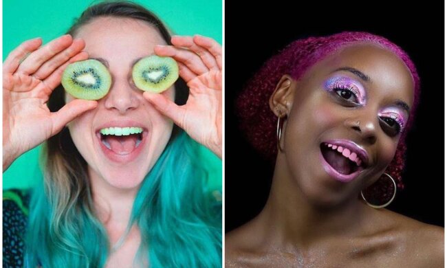 Farbiger Lack für die Zähne. Quelle: Screenshot Youtube