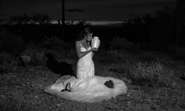 "Hochzeit, egal was": Nachdem der Bräutigam diese Welt verlassen hat, organisierte die Braut ein fabelhaftes Fotoshooting