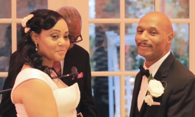 Berührende Hochzeit. Quelle: YouTube Screenshot