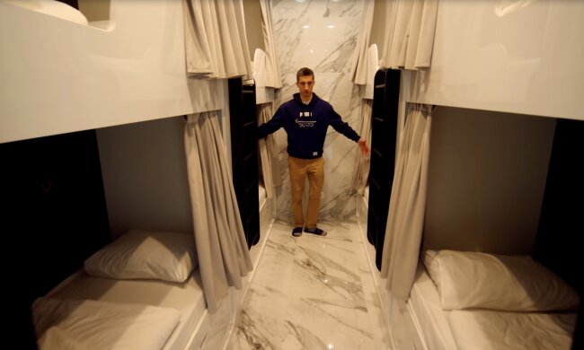 Schlafräume. Quelle: Screenshot YouTube