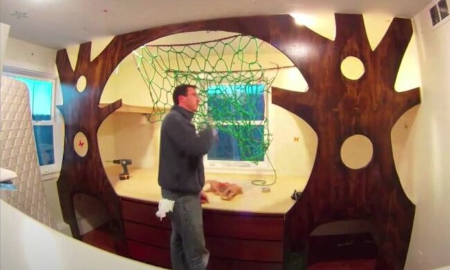Papa beschloss ein richtiges Waldparadies für seine Töchter zu schaffen. Quelle: Screenshot Youtube