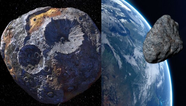 Asteroiden. Quelle: dailymail.co.uk