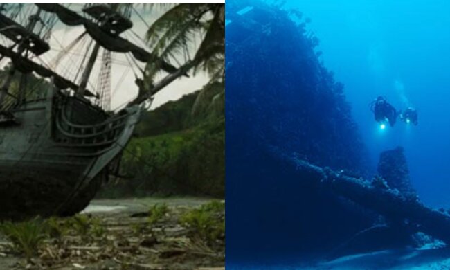 Schiffswrack . Quelle: Screenshot
