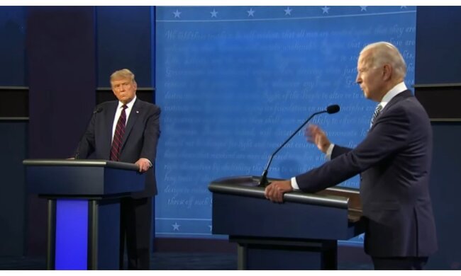 Donald Trump und Joe Biden. Quelle: Screenshot YouTube