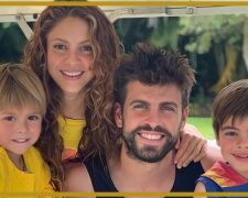 Piqué und Shakira mit Kindern. Quelle: hellomag.com