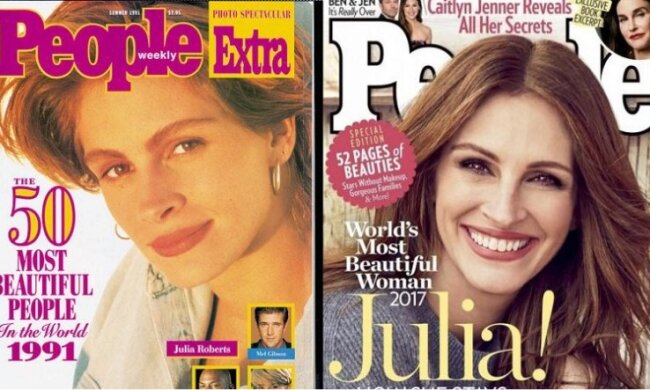 Eine der schönsten Frauen der Welt, Julia Roberts, wurde nach fünfzig Jahren nur noch schöner