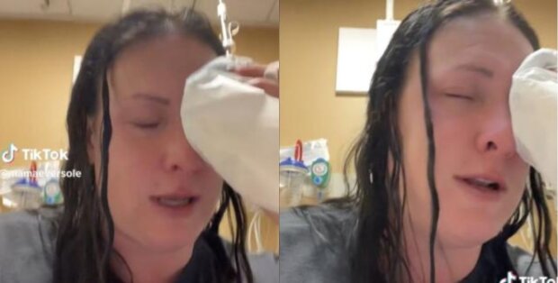 "Mein Fehler": Eine Frau hat sich das Auge zugeklebt, nachdem sie Augentropfen mit Nagelkleber verwechselt hat