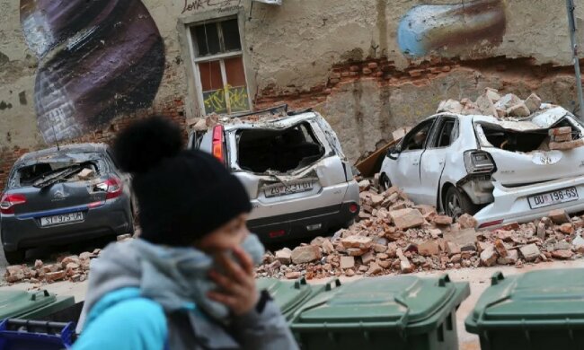 Die Bewohner von Zagreb wurden wegen des Coronavirus gebeten, zu Hause zu bleiben, aber nach dem Erdbeben wurden sie aufgefordert, dringend auf die Straße zu gehen. Fotos