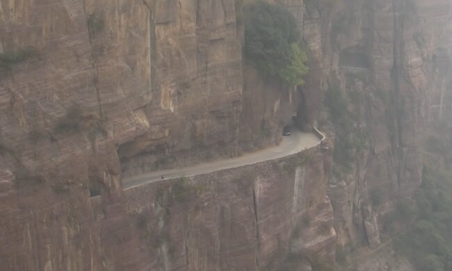 Guoliang-Tunnel. Quelle: Screenshot Youtube