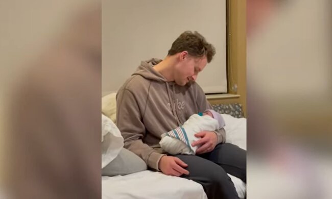 Papa mit dem Kind (Symbolbild). Quelle: Youtube Screenshot