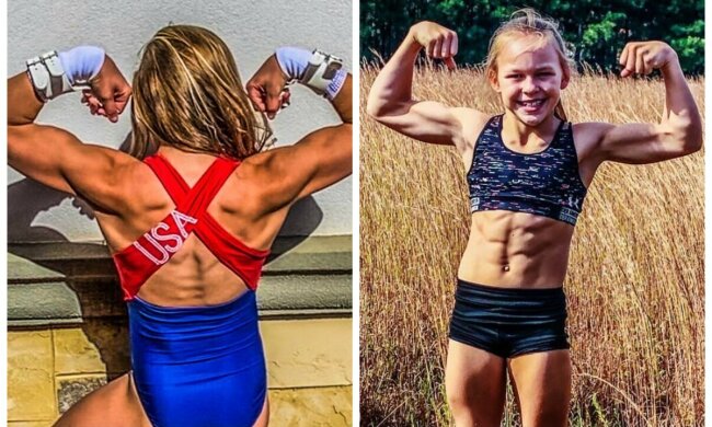 Ein Mädchen namens Lisa Brooks Monsieur ist 10 Jahre alt und sieht wie eine echte Sportlerin aus